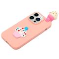 3D Cartoon iPhone 14 Pro TPU-deksel - Iskrem