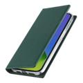 iPhone 14 Lommebok-deksel i Lær med RFID - Mørkegrønn