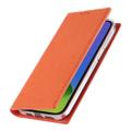 iPhone 14 Lommebok-deksel i Lær med RFID - Oransje