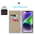 iPhone 14 Lommebok-deksel i Lær med RFID