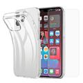Saii 2-i-1 iPhone 15 Plus TPU-deksel & Beskyttelsesglass