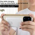 iPhone 15 Pro Max-deksel i dobbeltsidig HD-hærdet glass, kompatibelt med MagSafe - sølv