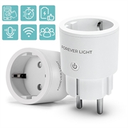 Forever Light FLSP10B WiFi Smart Plug med appkontroll - 240V, 10A