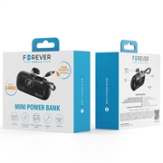 Forever MTB-100 Lightning Mini Power Bank 5000mAh - 22.5W - Svart