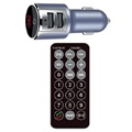 Forever TR-340 Bluetooth FM-sender & Billader - Sølv