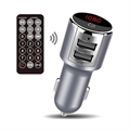Forever TR-340 Bluetooth FM-sender & Billader - Sølv