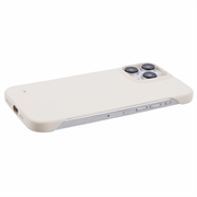 iPhone 16 Pro Max Rammeløs Plast Deksel - Hvit