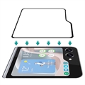 Samsung Galaxy Z Flip5 Full Cover Ytre Skjermbeskytter - Svart Kant