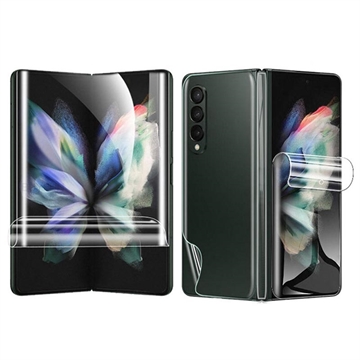 Full Cover Samsung Galaxy Z Fold4 TPU Beskyttelsessett - Klar
