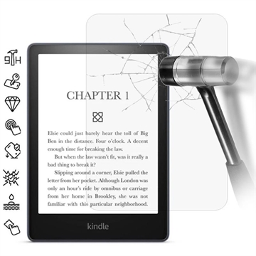 Amazon Kindle Paperwhite (2024) Full Cover Beskyttelsesglass - Gjennomsiktig