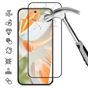 Google Pixel 11 Pro Full Cover Beskyttelsesglass - 9H - svart kant