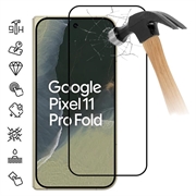Google Pixel 11 Pro Fold Full Cover Beskyttelsesglass - 9H - svart kant