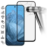 Google Pixel 9/9 Pro Full Cover Beskyttelsesglass - Svart Kant