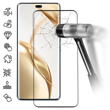 Honor 200 Pro Full Cover Beskyttelsesglass - Svart Kant