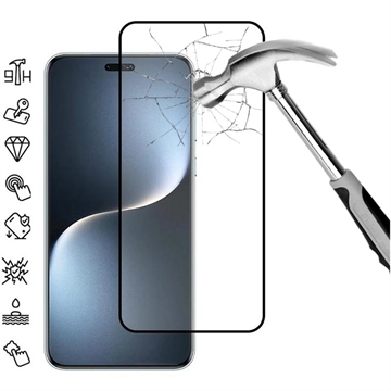 Honor Magic7 Pro Full Cover Beskyttelsesglass - Svart Kant