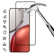 Honor X70/X9d/Magic8 Lite Full Cover Beskyttelsesglass - 9H - svart kant