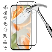 Honor X80i Full Cover Beskyttelsesglass - 9H - svart kant