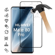 Huawei Mate 80 Pro Full Cover Beskyttelsesglass - 9H - svart kant