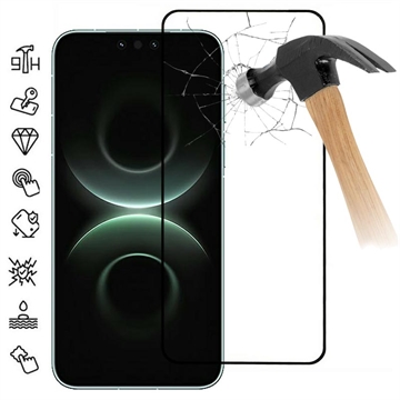 Huawei Mate 80 Pro Max Full Cover Beskyttelsesglass - 9H - svart kant