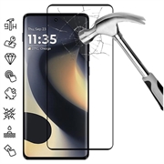 Motorola Edge (2025) Full Cover Beskyttelsesglass - 9H - svart kant