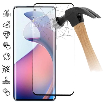 Motorola Edge 40 Pro/Moto X40 Full Cover Beskyttelsesglass - Svart Kant