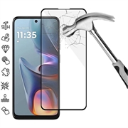 Motorola Moto E15 Full Cover Beskyttelsesglass - Svart Kant