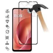 Motorola Moto G06/G06 Power Full Cover Beskyttelsesglass - 9H - svart kant