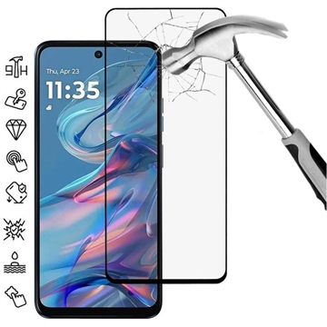 Motorola Moto G45 Full Cover Beskyttelsesglass - Svart Kant