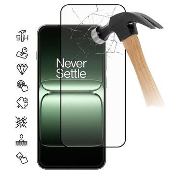OnePlus 13s Full Cover Beskyttelsesglass - 9H - svart kant