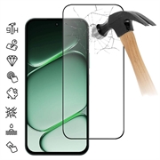 OnePlus N6 Full Cover Beskyttelsesglass - 9H - svart kant