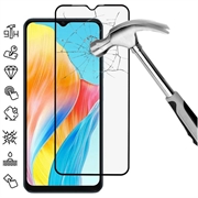 Oppo A18 Full Cover Beskyttelsesglass - Svart Kant