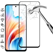 Oppo A79/A2 Full Cover Beskyttelsesglass - Svart Kant