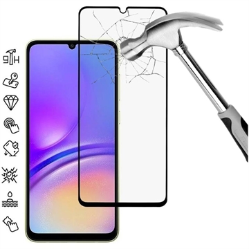 Samsung Galaxy A06 Full Cover Beskyttelsesglass - Svart Kant
