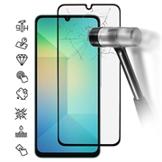 Samsung Galaxy A07 4G/A06 Full Cover Beskyttelsesglass - 9H - svart kant
