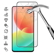 Samsung Galaxy M47 Full Cover Beskyttelsesglass - 9H - svart kant