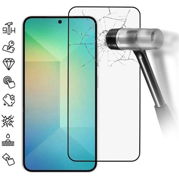Samsung Galaxy S25+ Full Cover Beskyttelsesglass - Svart Kant