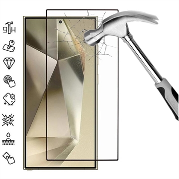 Samsung Galaxy S25 Ultra Full Cover Beskyttelsesglass - Svart Kant