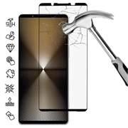 Sony Xperia 1 VII Full Cover Beskyttelsesglass - 9H - svart kant