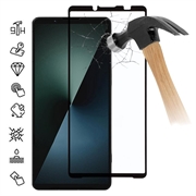 Sony Xperia 1 VIII Full Cover Beskyttelsesglass - 9H - svart kant