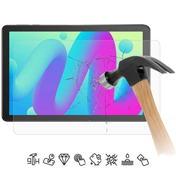 TCL Tab 10L Full Cover Beskyttelsesglass - Gjennomsiktig