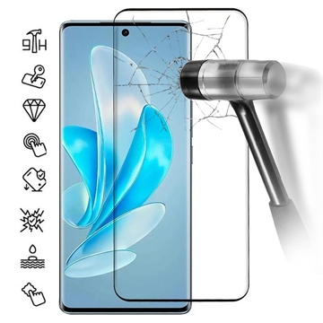 Vivo V29 Full Cover Beskyttelsesglass - Svart Kant