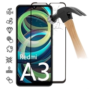 Xiaomi Redmi A3 Full Dekning Beskyttelsesglass - Svart Kant