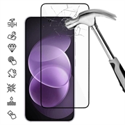 Xiaomi Redmi Note 17 Pro Full Cover Beskyttelsesglass - 9H - svart kant