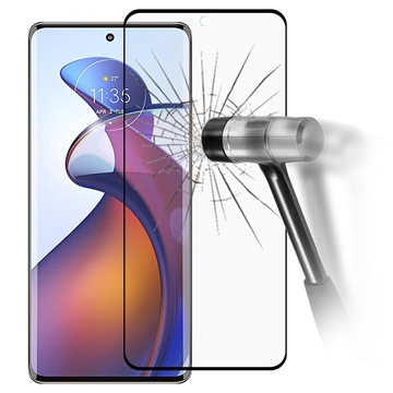 Full Cover Motorola Edge 30 Fusion Beskyttelsesglass - Svart Kant