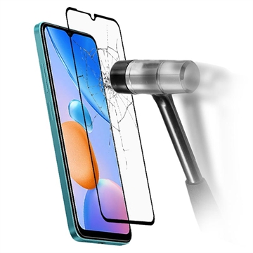 Full Dekning Xiaomi Redmi 10 5G/Note 11E Beskyttelsesglass - Svart