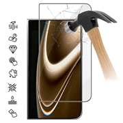 iPhone Fold Full Cover Beskyttelsesglass - 9H - svart kant