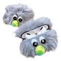 Furry Monster Series Airpods Pro Silikondeksel - Grå