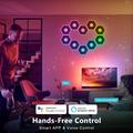 G01 smarte sekskantede RGB-LED-veggpaneler med styring via Tuya- og Smart Life-appen - 15 stk.