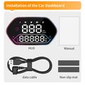 G25 universell GPS-hastighetsmåler-HUD for bil og motorsykkel