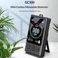 GC300 Mini 4-i-1 karbonmonoksiddetektor - Overvåker CO, brennbare gasser, temperatur og fuktighet